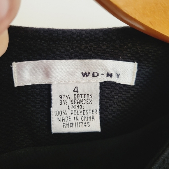 WD.NY colorblock sleeveless black and brown dress size 4 - Picture 10 of 10